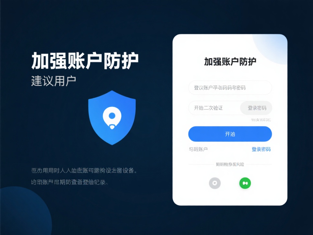 加强账户防护：建议用户设置复杂的登录密码，并开启二